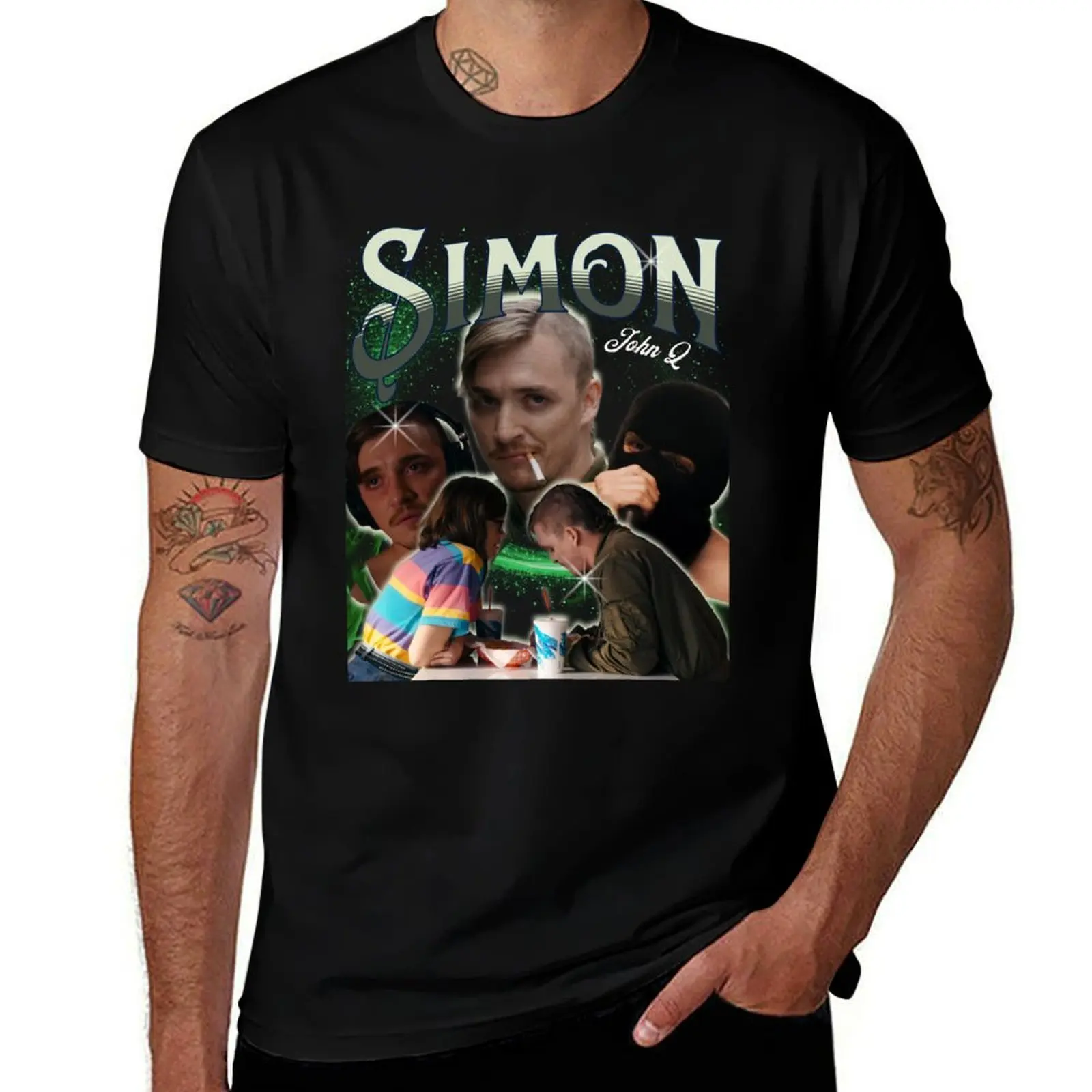 

Simon ‘Dinner in America’ Retro Tee. T-Shirt man t shirt graphic t shirt custom print t shirts for man cotton soft T-Shirt
