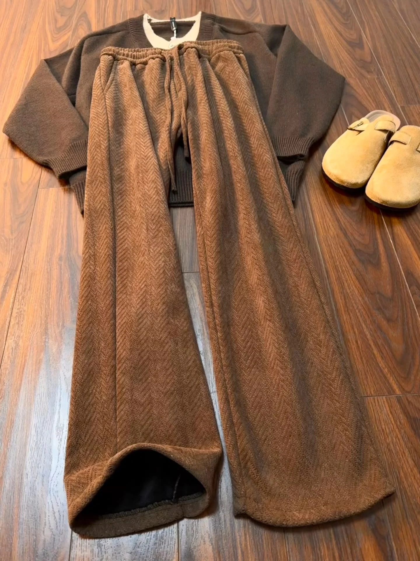 

Мужские повседневные брюки на осень-зиму с узором в клетку, на флисовой подкладке, прямого кроя, однотонные, в американском стиле, для молодежи