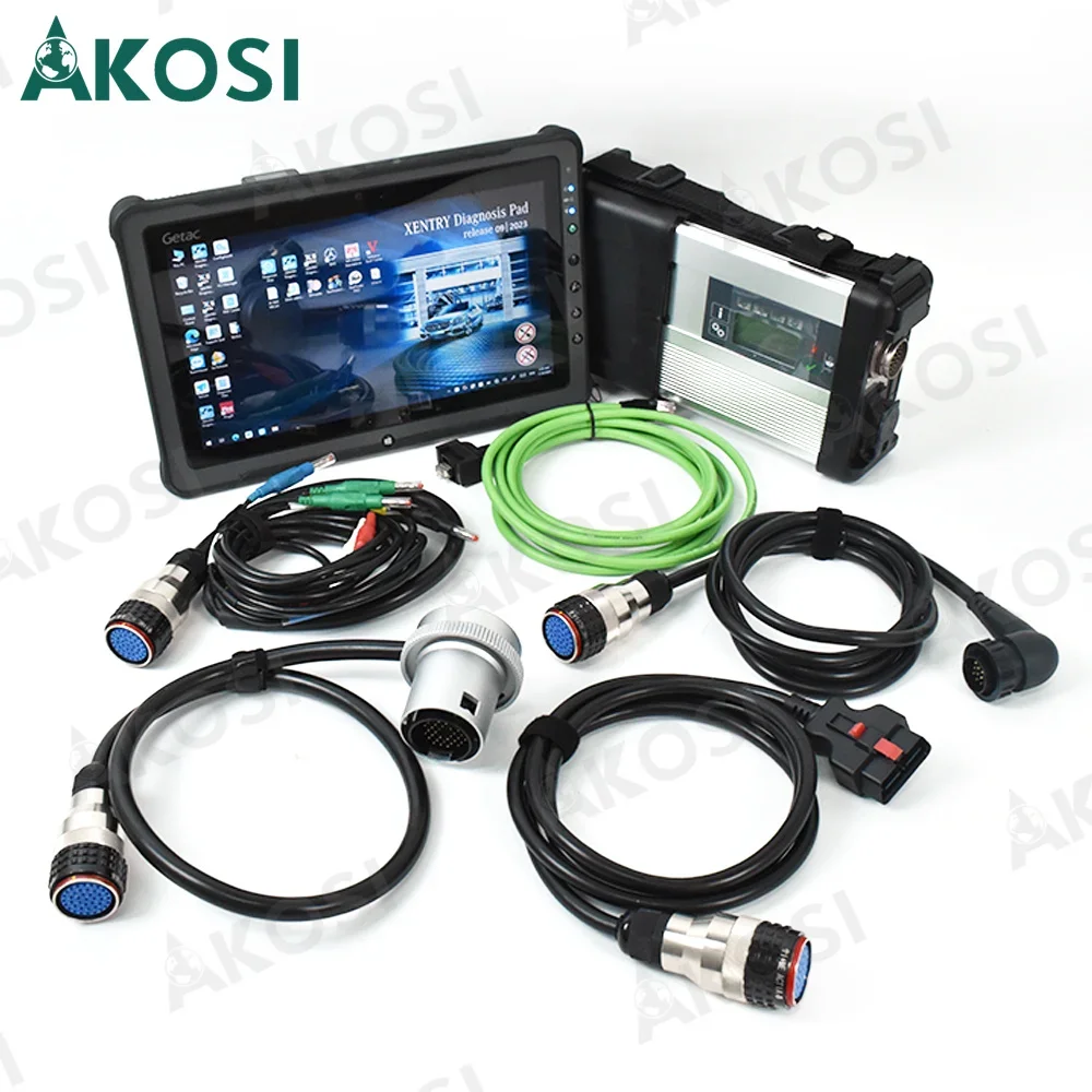 MB Star Diagnostic Tool C5 SD Connect Compact Software SSD V2024 in F110 tablet Ready to Work for Mercedes Car Trucks