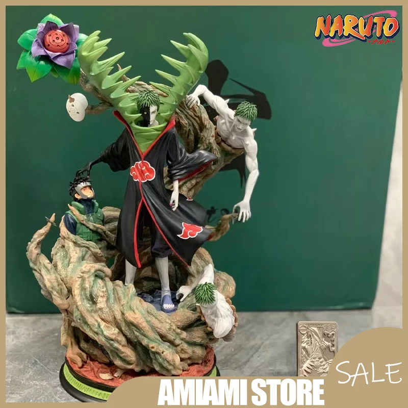 32 سنتيمتر ناروتو Akatsuki GK توبي أوبيتو Zetsu المزدوج رئيس النحت نموذج لجسم أنيمي بولي كلوريد الفينيل تمثال جمع سطح المكتب ديكور لعبة هدية