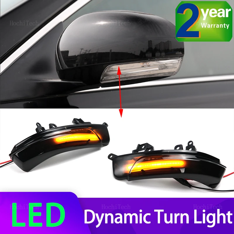 Dynamic Turn Signal LED Rearview Mirror Indicator Blinker Repeater Light for REIZ WISH MARK X CROWN AVALON CAMRY IQ