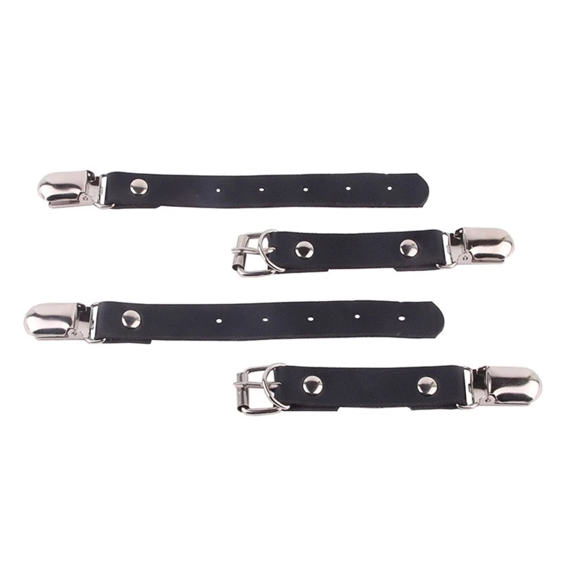 1Pc Women Double-Headed Duckbill Garter Clip Faux Leather Belt Lingerie Thigh Leg Loop Sexy Suspender Strap Clamp fo