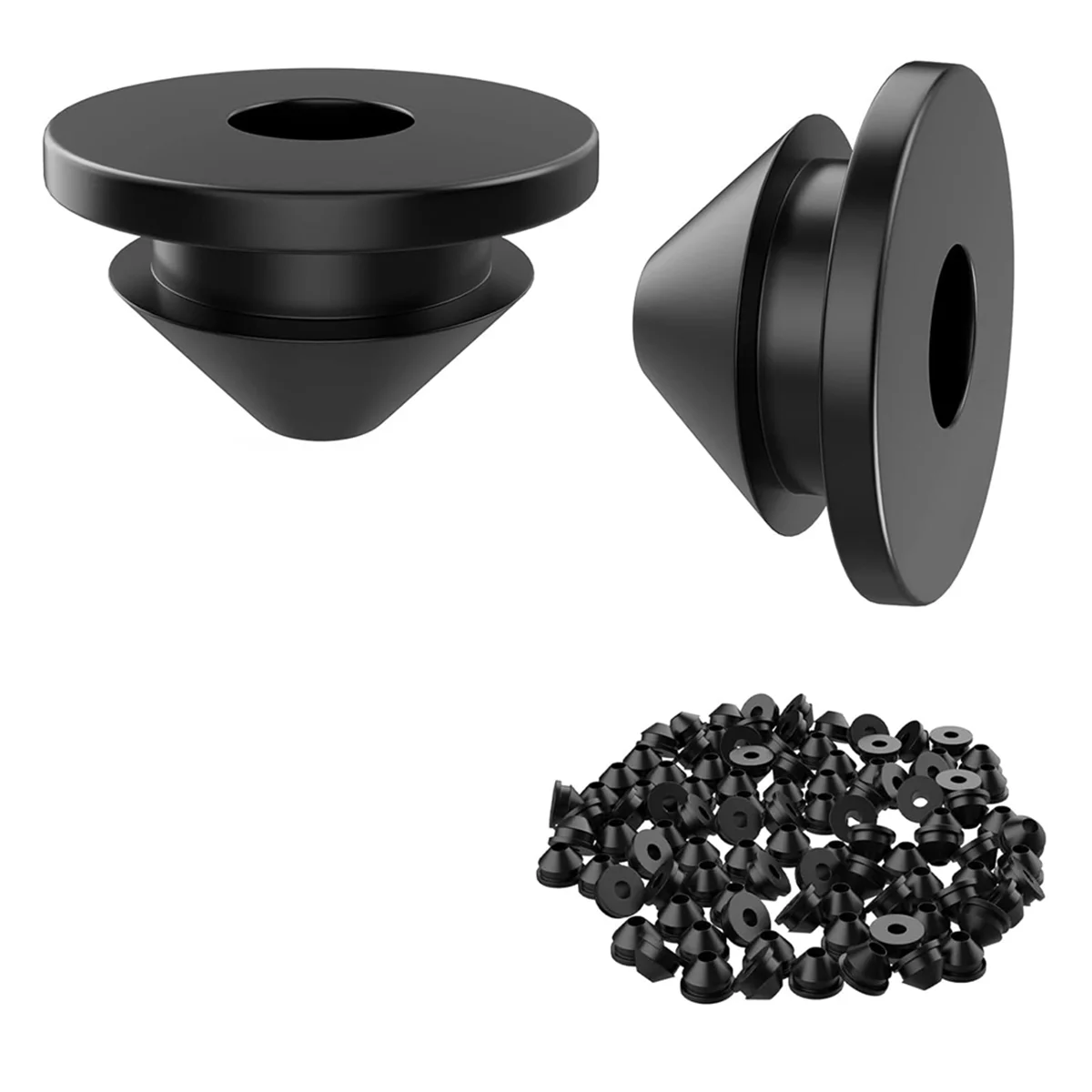 Hot 100PCS Cable Railing Rubber Grommets for 1/8Inch 5/32Inch 3/16Inch Cable for Metal Cable Railing Posts,Cable Railing Kit