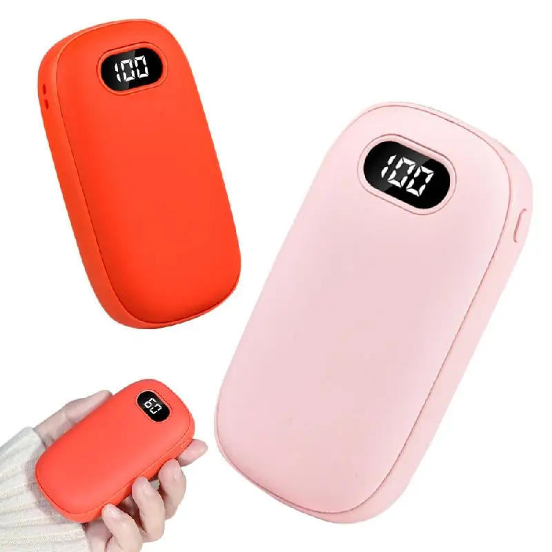 

Portable Hand Warmers Rechargeable Mini Hand Warmers Digital Display Temperature Levels Suitable For Travel Outdoors Camping