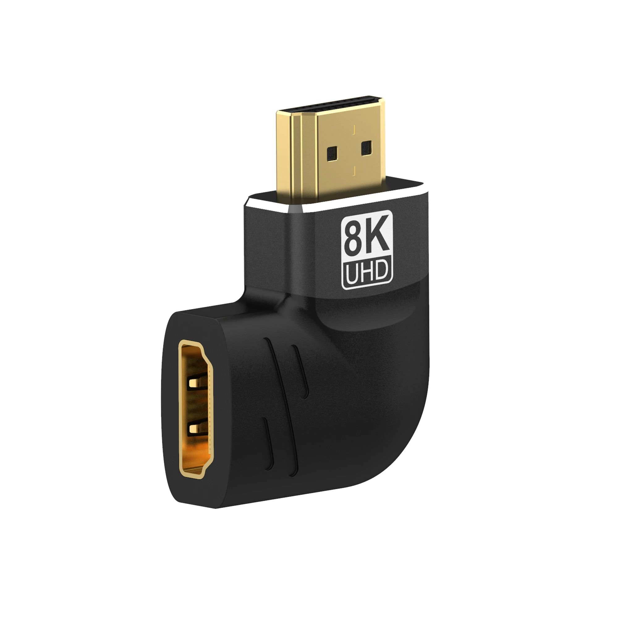 8K HDMI-compatibele 90 graden haakse adapter HDMI 270 graden HDMI 4K bij 120 Hz HDMI-elleboogconnector HDMI-verlengconnector