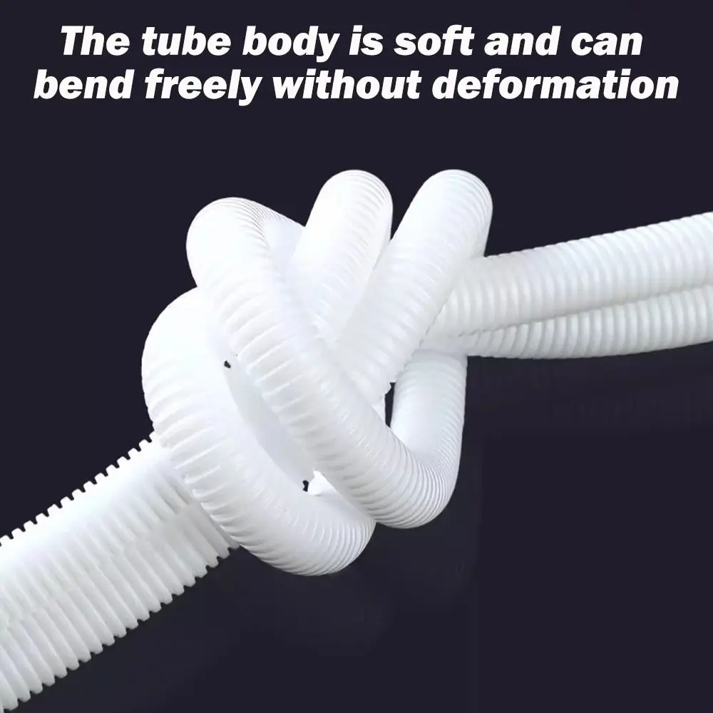 New Plastic Air Conditioner Drain Hose White 1-5M Draining Hose Thickened Extension Pipe