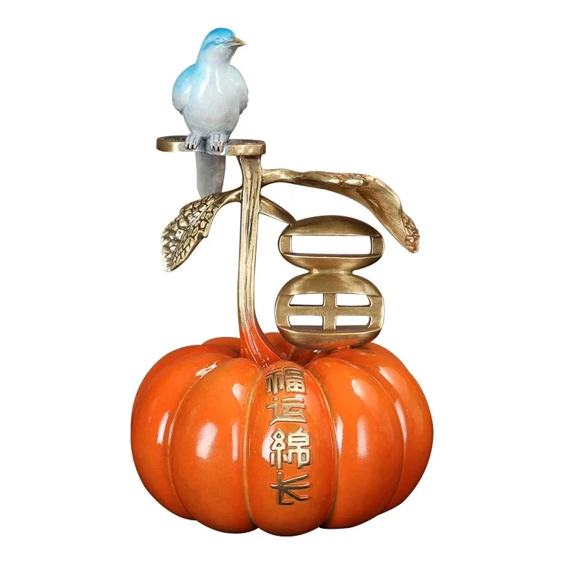 Custom cherub figurines, pumpkins, colorful copper ornaments, home christmas, resin crafts, decoration, custom angel figurines