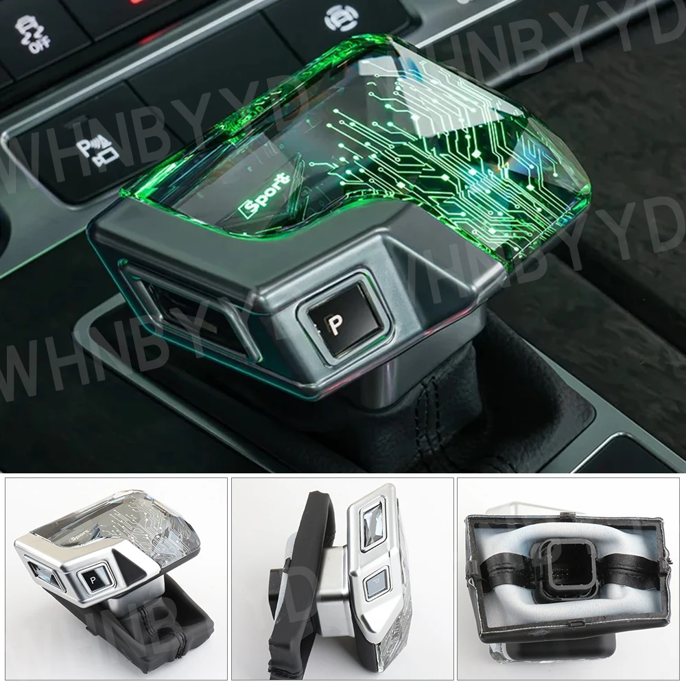 Car Interiors Gear Lever Stick Shift Handle Knob For Audi A4L B9 A5 A6 C8 A7 S4 S5 S6 S7 A8 Q5L Q7 Gear Shift Knob Accessories