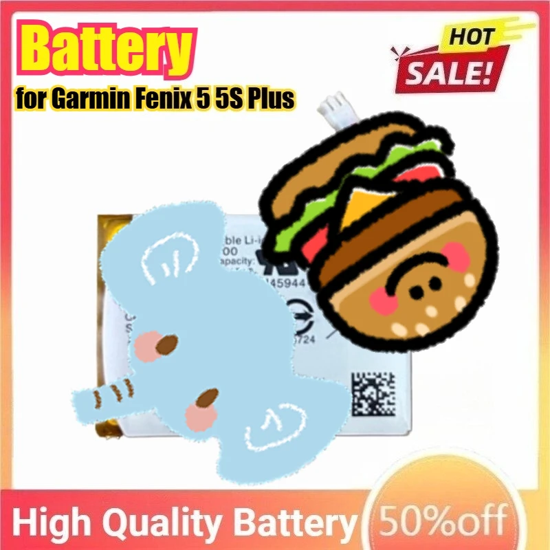 

Replacement Battery for Garmin Fenix 5 5S Plus 361-00097-00 361-00096-00 Sports Watch Battery