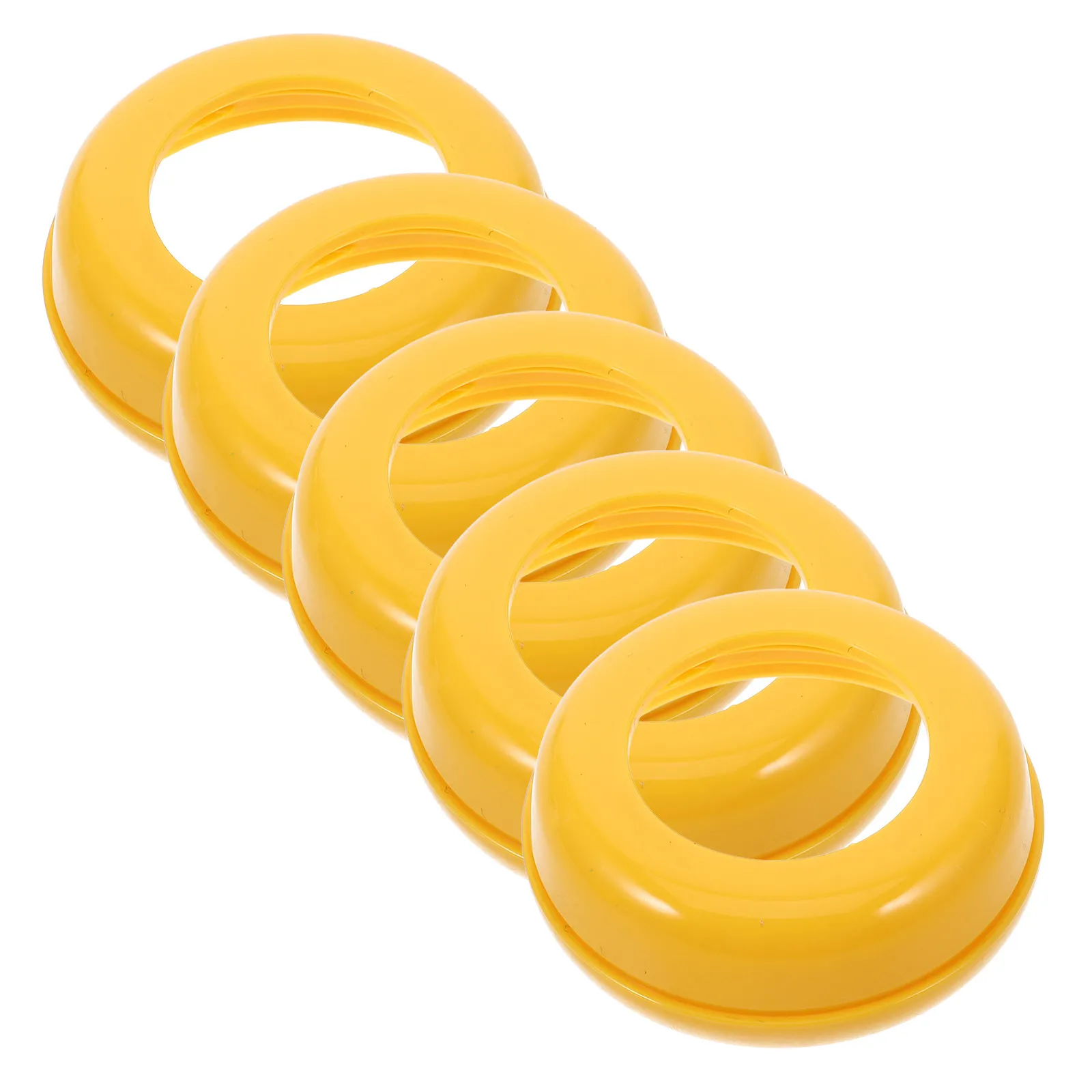 

5Pcs Wide Bottle Ring Collars Replacement Screw on Caps Airtight Protection Reusable Plastic Collar Rings for Feeding