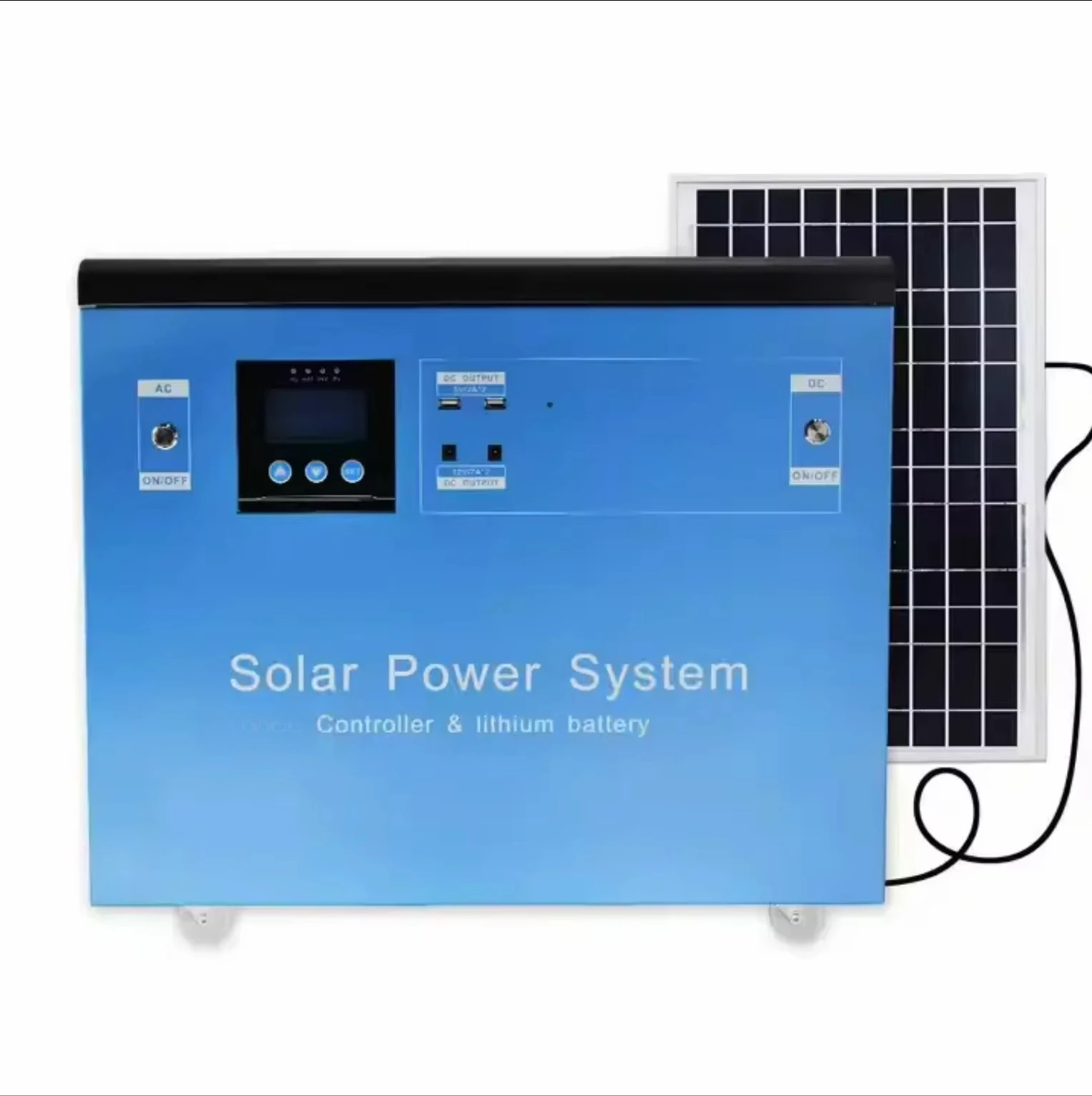 All-In-One Portable Off-grid Solar Energy System 1500W MPPT Controller Pure Sine Wave Inverter Lithium Ion Home Energy Storage