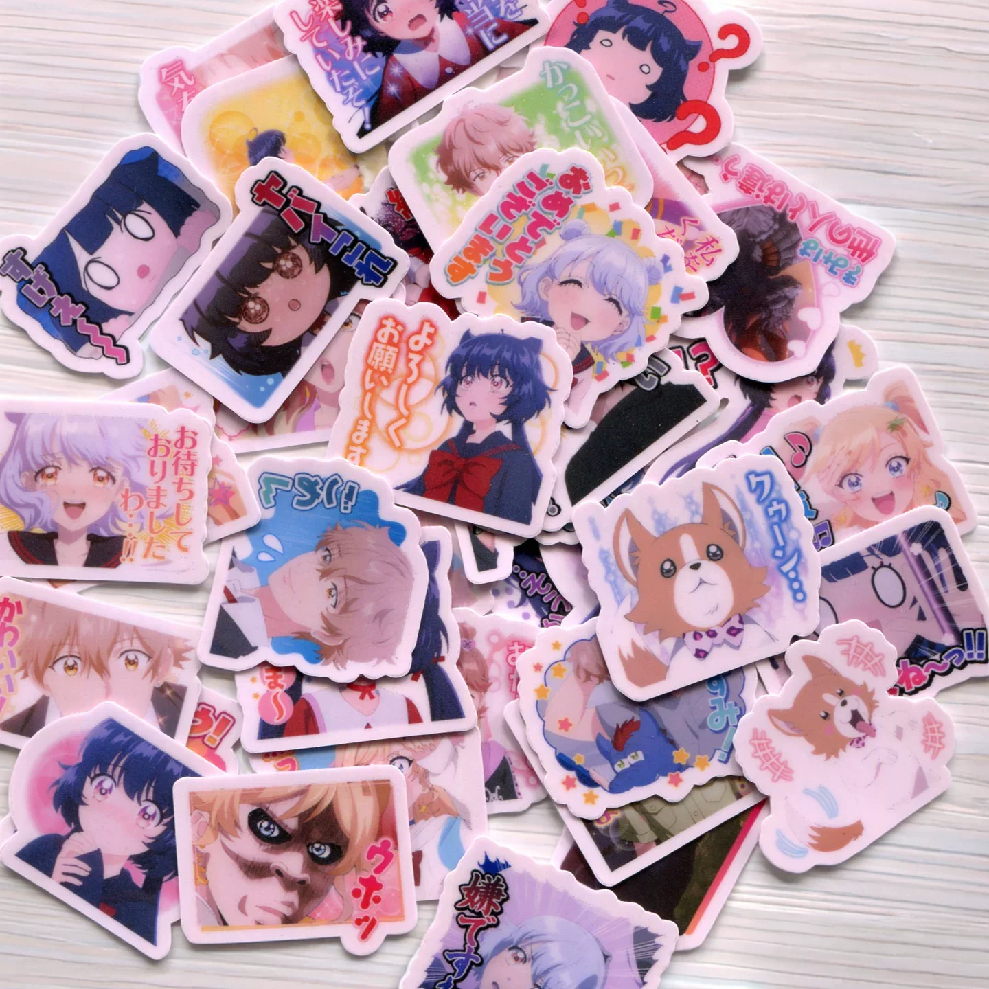 40pcs/pack KAIJU GIRL CARAMELISE 2-3cm waterproof diy sticker