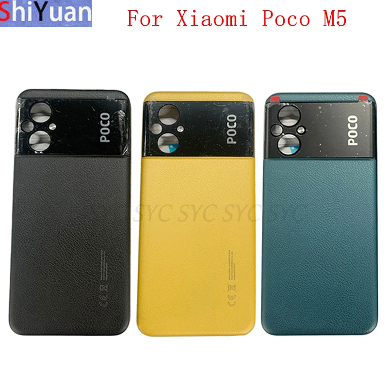 

Battery Cover Rear Door Housing Back Case For Xiaomi Poco M5 Battery Cover with Logo Replacement Parts