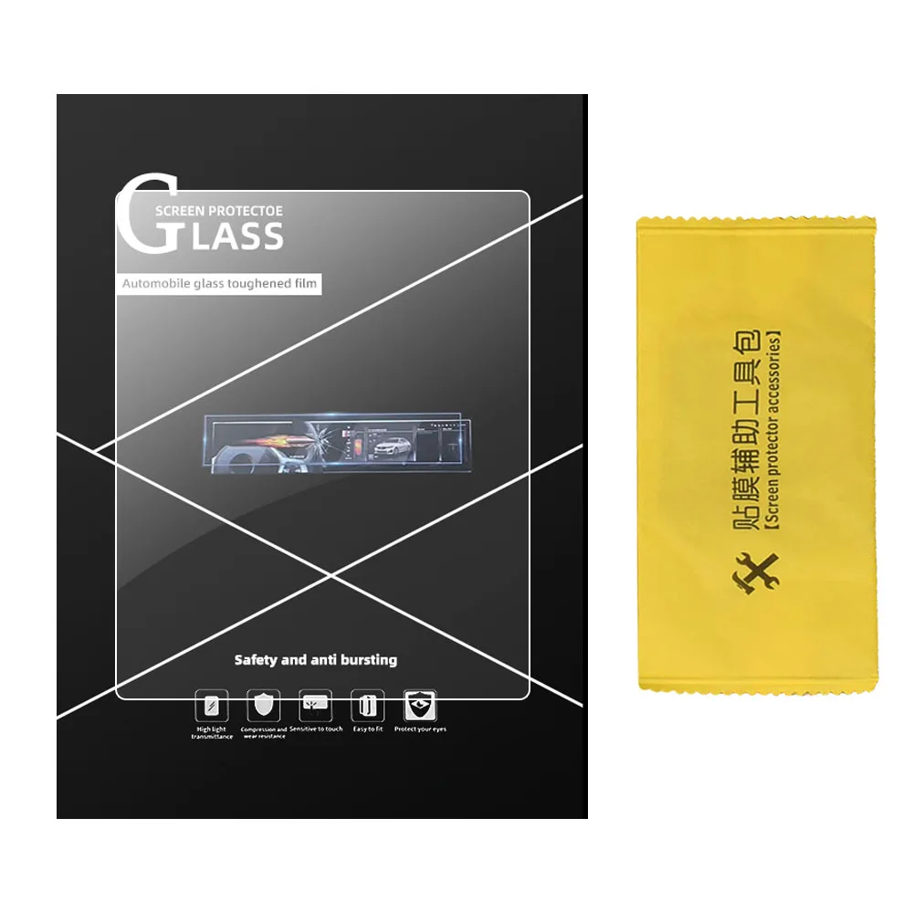 Car Tempered Glass Film Protector for Tesla Model 3 Highland Model Y Juniper 2024 2025 Rear Row Center Control Touch Screen Film image 6