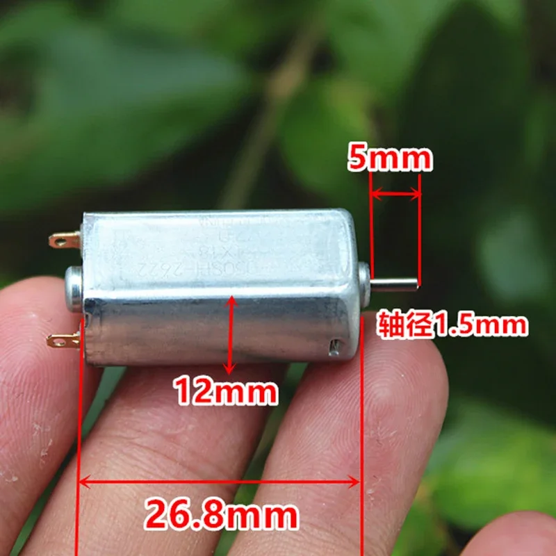 

MABUCHI FF-050SH-2622 Mini 050 Motor DC1.5V-3.7V 2V 20000RPM High Speed Precious Metal Brush Electric Motor DIY Shaver Hobby Toy