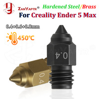 For Creality Ender 5 Max Hotend Nozzle Brass Hardened Steel Nozzle 0.4mm 0.6mm 0.8mm for 3d printer Replacement Parts