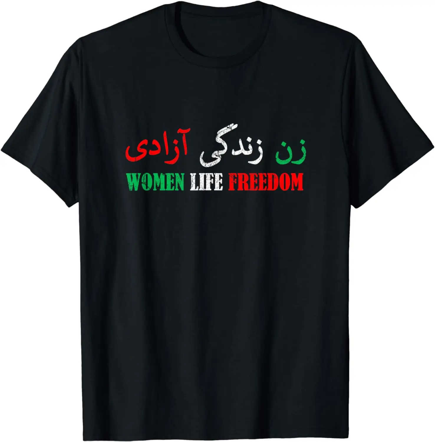 

Persian Woman Life Freedom T-Shirt for Unisex Cotton Short Sleeve Oversized T Shirt Durable Lightweight