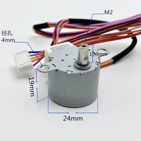 DC 5V 24BYJ48 Gear Stepper Reduction Motor 4-Phase 5-Wire Reduction Ratio 64:1