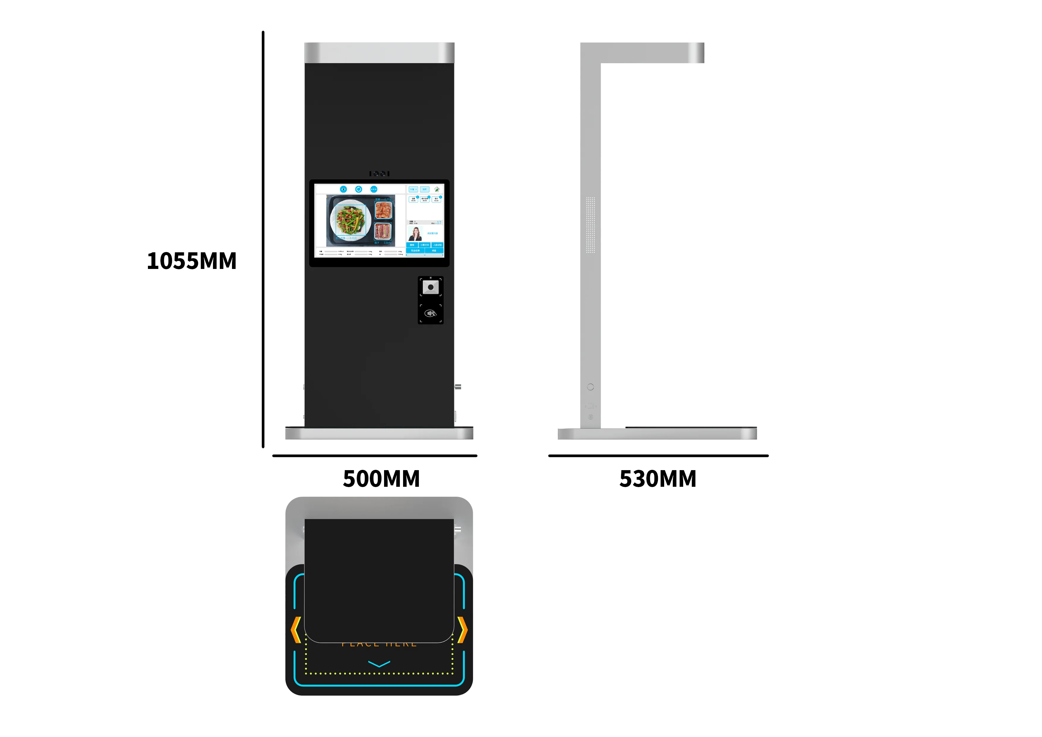 Counter for Buffet/Self Service Ordering Kiosks AI Image Recognition Android Intelligent Terminal, Self-service Checkout