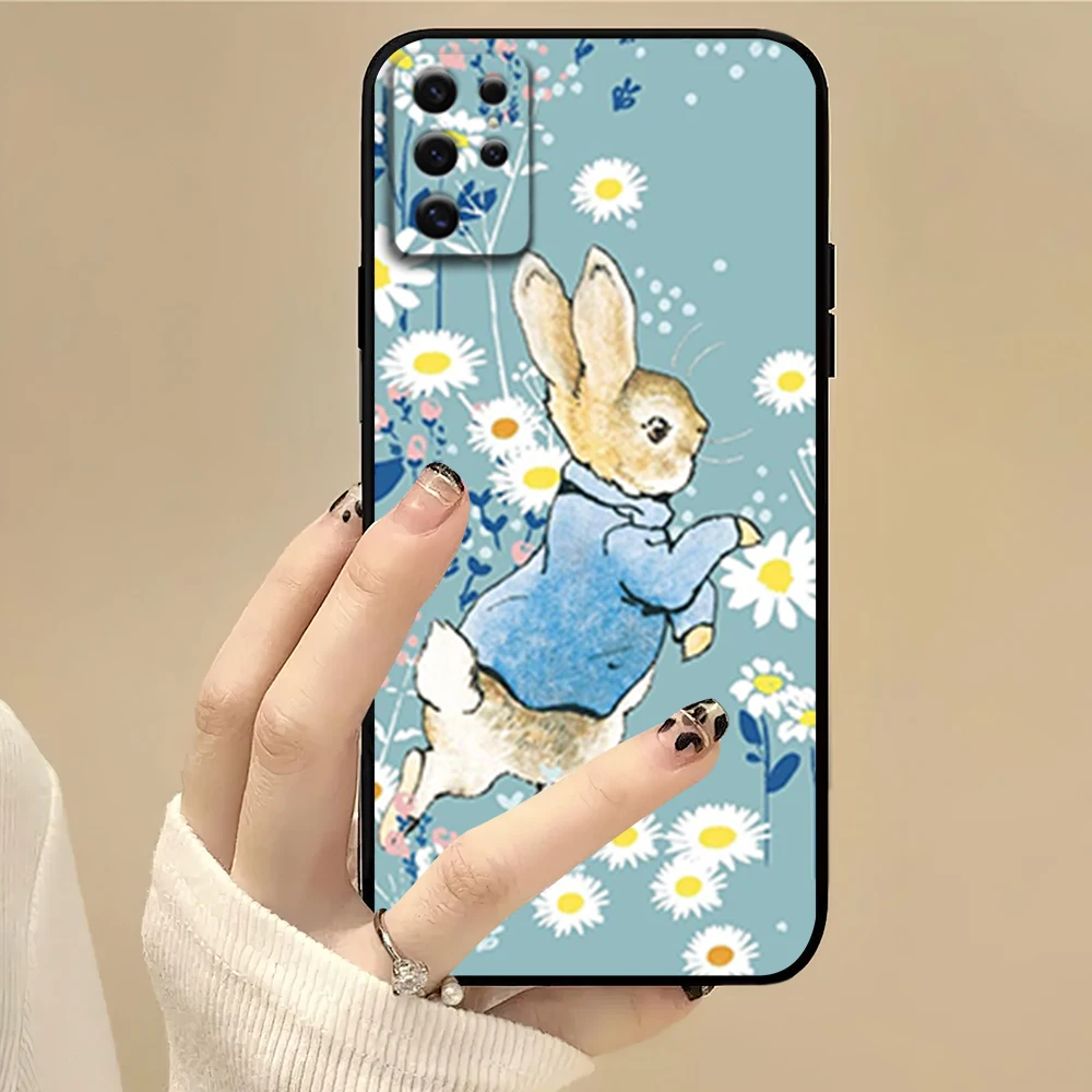 Cartoon P-Peter Cute R-Rabbit Phone Case For Samsung S22 S23 A73 A72 A71 A54 A53 E ULTRA Color Soft Shell