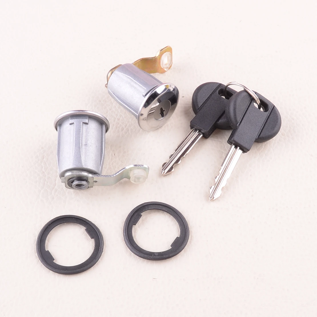 Car Rear Door Lock Set Barrel Keys 252522 Fit For Citroen Berlingo Xsara Peugeot Partner 1999 2000 2001 2002 2003 2004 2005