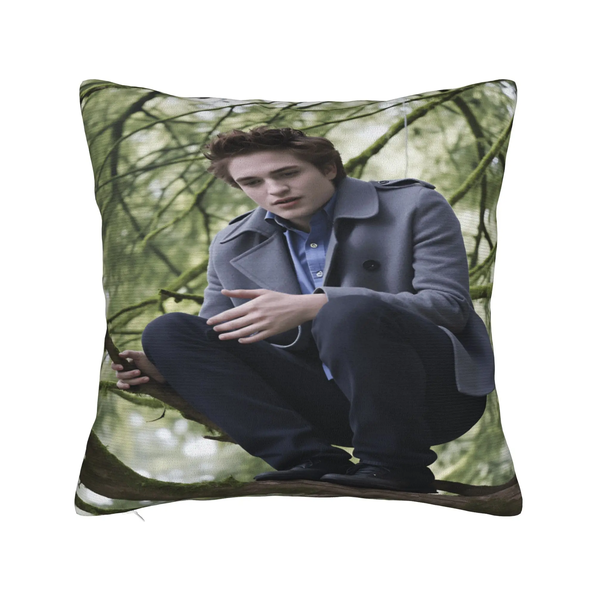 Edward Cullen Pillow Cover  Vintage Pillow Case For Sofa Home Decoration Square Pillowcases Gift