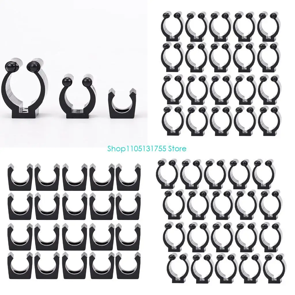 

K0EF 20Pcs Regular Fishing Rod Storage Clips Billiards Snooker Cue Locating Clip