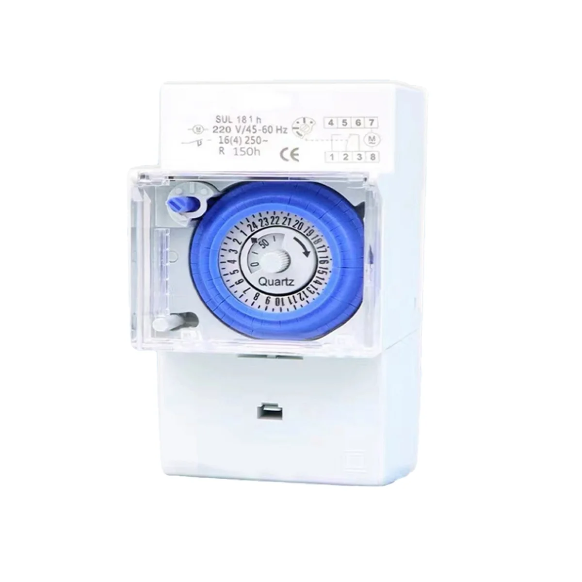 

Mechanical Timer 24 Hours Time Switch Relay Electrical Programmable Timer 24 Hour SUL181H Din Rail Timer Switch