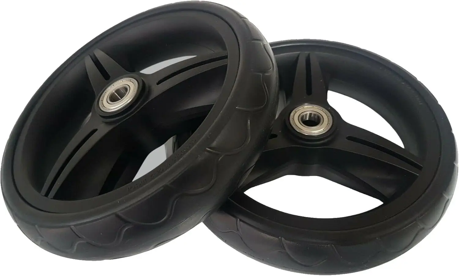 

Replacement Front Wheels and Tires for Compatible Strollers, Set of 2