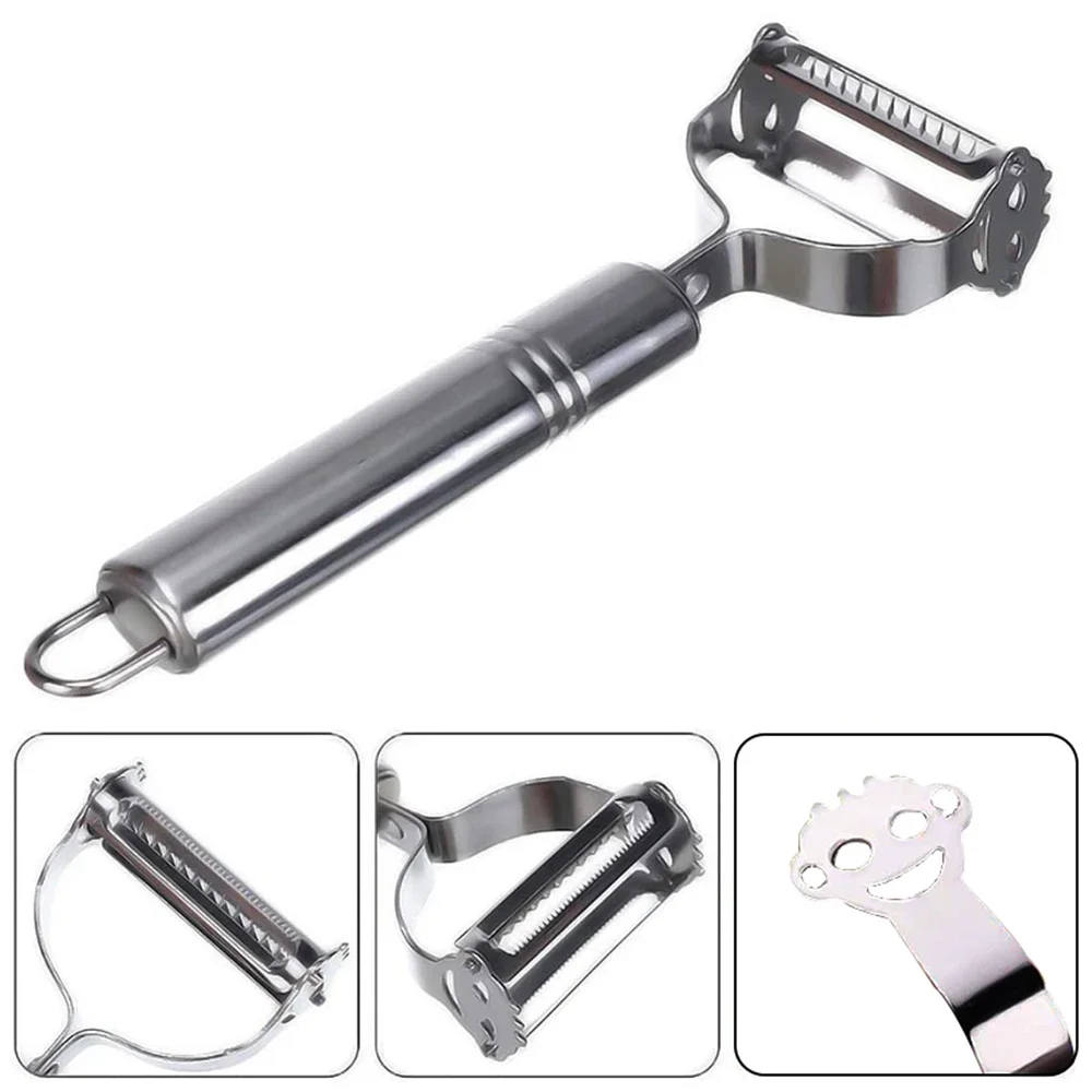 Stainless Steel Fruit and Vegetable Peeler Multi-functional Precision Kitchen Tools Grinding, Shredding, Potato Peeler