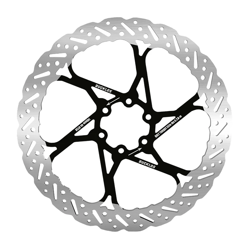 BUCKLOS 자전거 브레이크 로터 140mm 160mm 180mm 203mm 초경량 로드... - 5