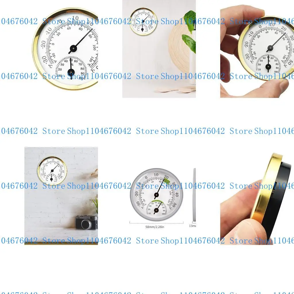 

5asd Compact Sauna Thermometer Hygrometer -30-50℃ Portable Temperature Humidity Meter
