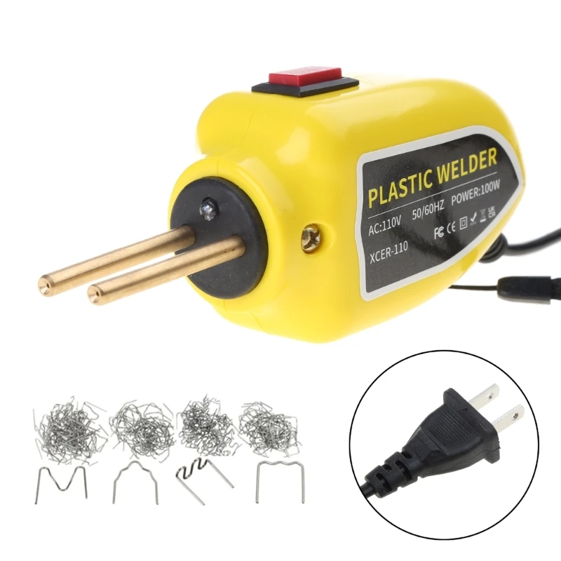 Efficient Plastic Welding Kits,100W Quick Heating,with LED Lights Hot Staple Dropship