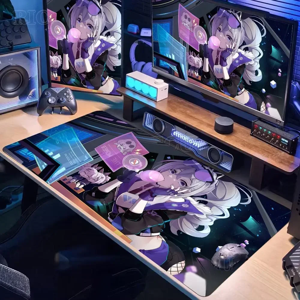 

Honkai Star Rail Silver Wolf Game Mouse Pad Mousepad Large Gaming Mouse Pad LockEdge Thickened Computer Keyboard Table Desk Mat