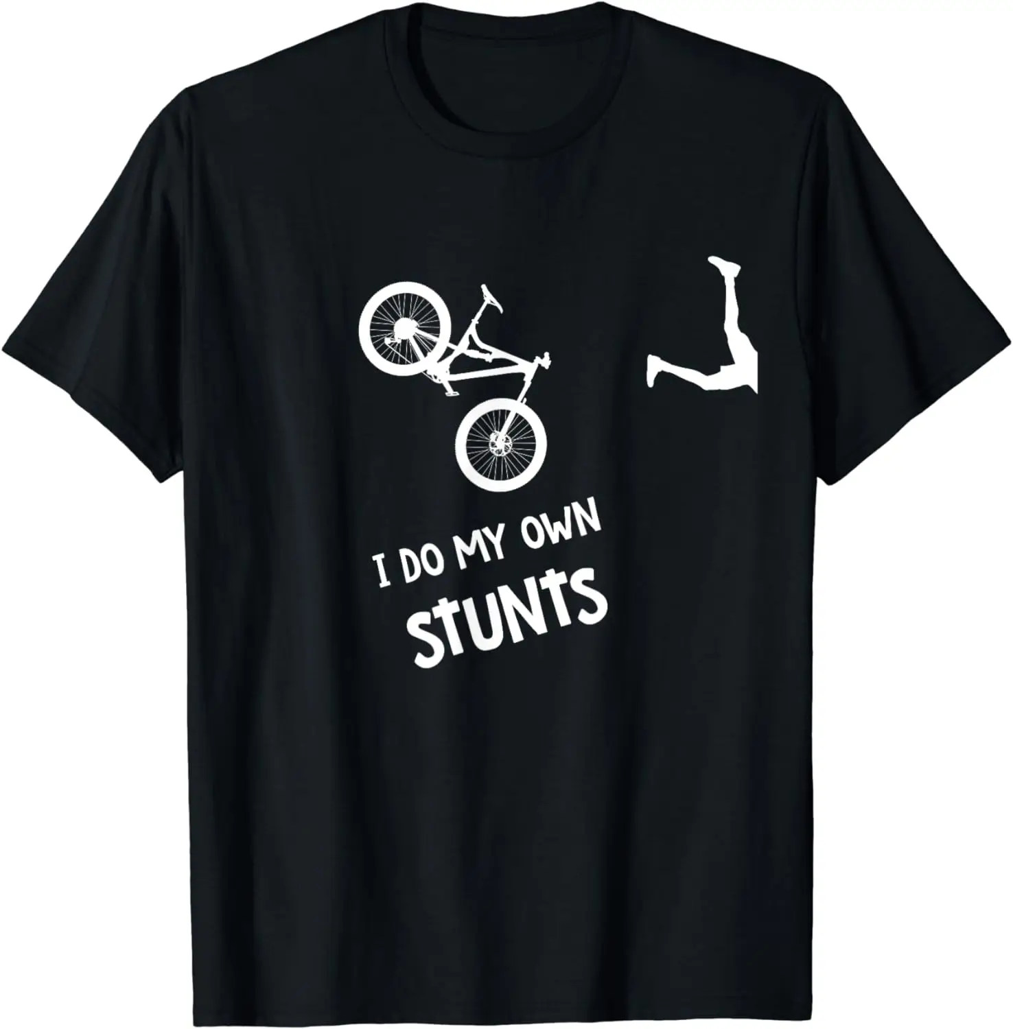 I Do My Own Stunts Mountain Bike Shirt - Funny MTB T-Shirt