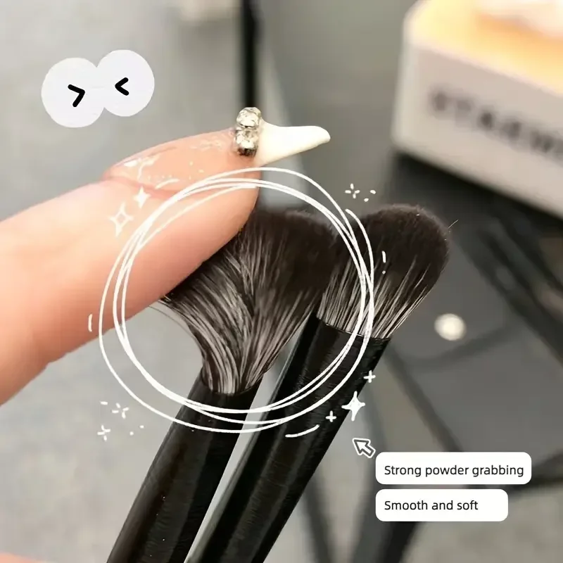 Zachte oogschaduwborstel 10-delige set oogcosmetica toepassen eyeliner potlood mes oogdetail kleine make-upborstel