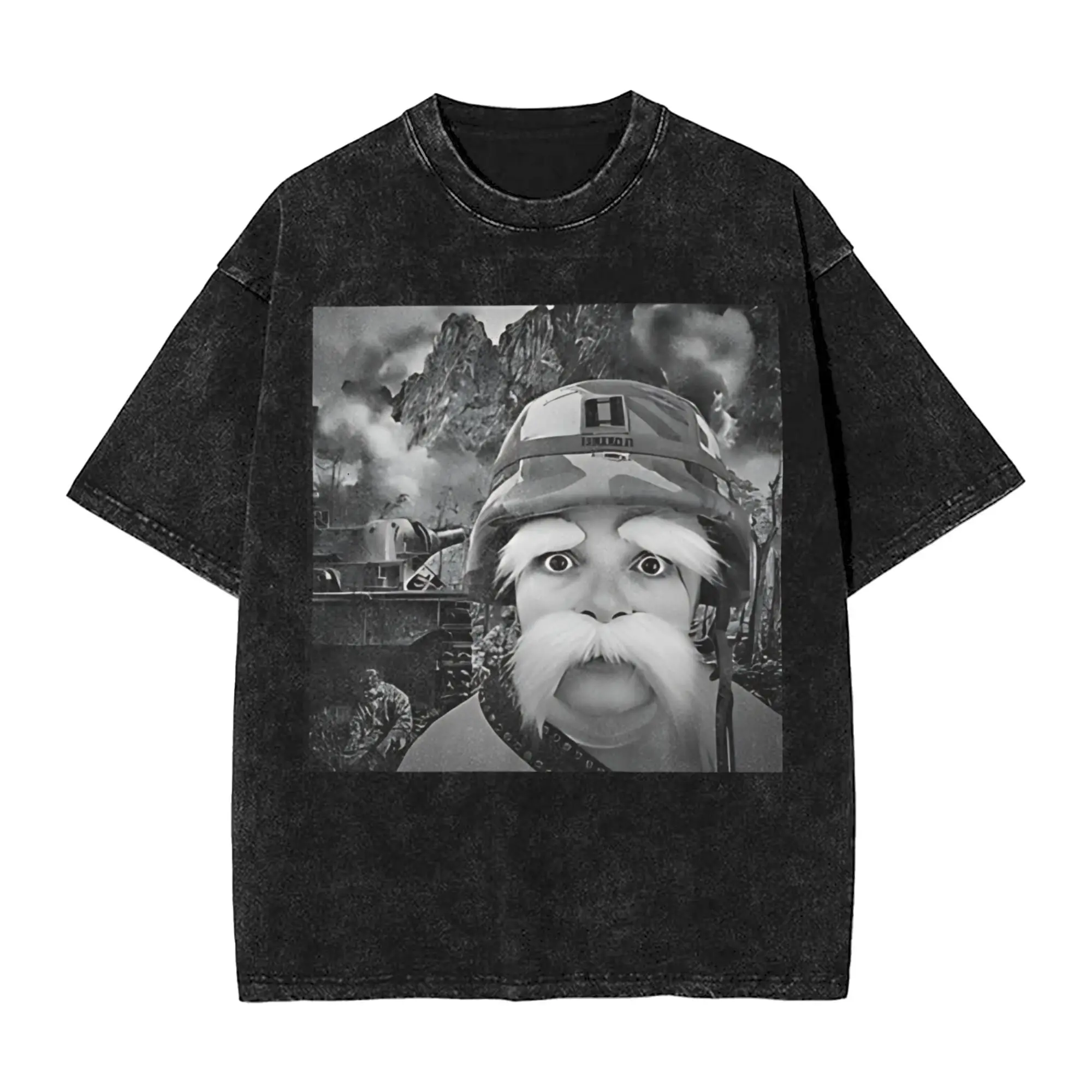 

ASHBY TIKTOK LORAX MEME Men T Shirts Washed Fun Tee Shirt Short Sleeve Round Neck T-Shirts Cotton Gift Idea Clothes