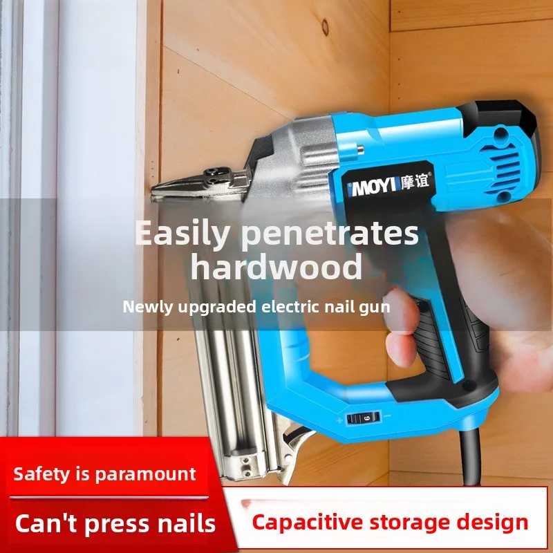 

F30 Electric Shooting Nail Gun Straight Electric Nail Gun Shooting Woodworking Air Household Portable(Nail GunTools