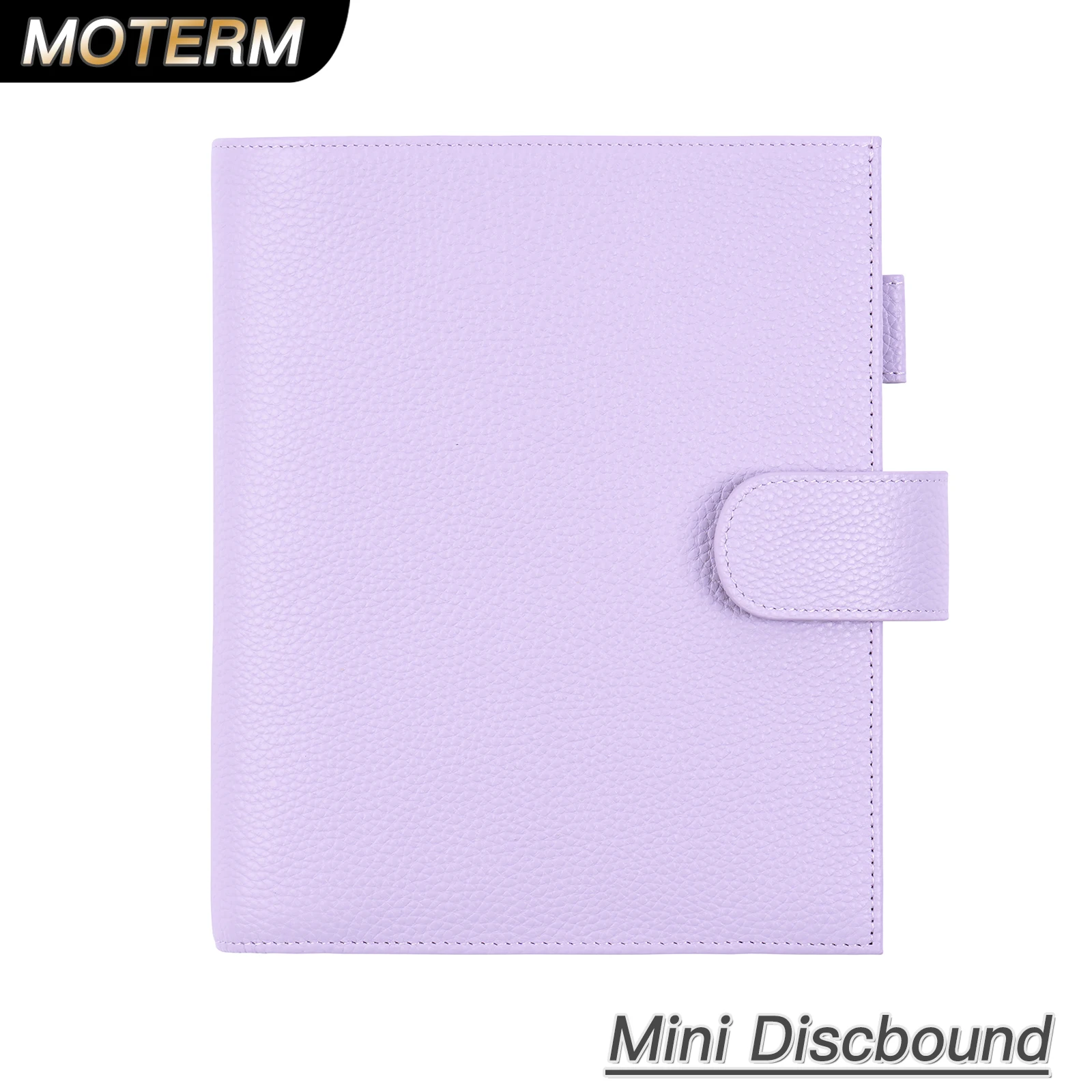 

Moterm Discbound Series New HP Mini Cover Genuine Pebbled Grain Cowhide Notebook Expansion Disc Bound Organizer Journal Agenda