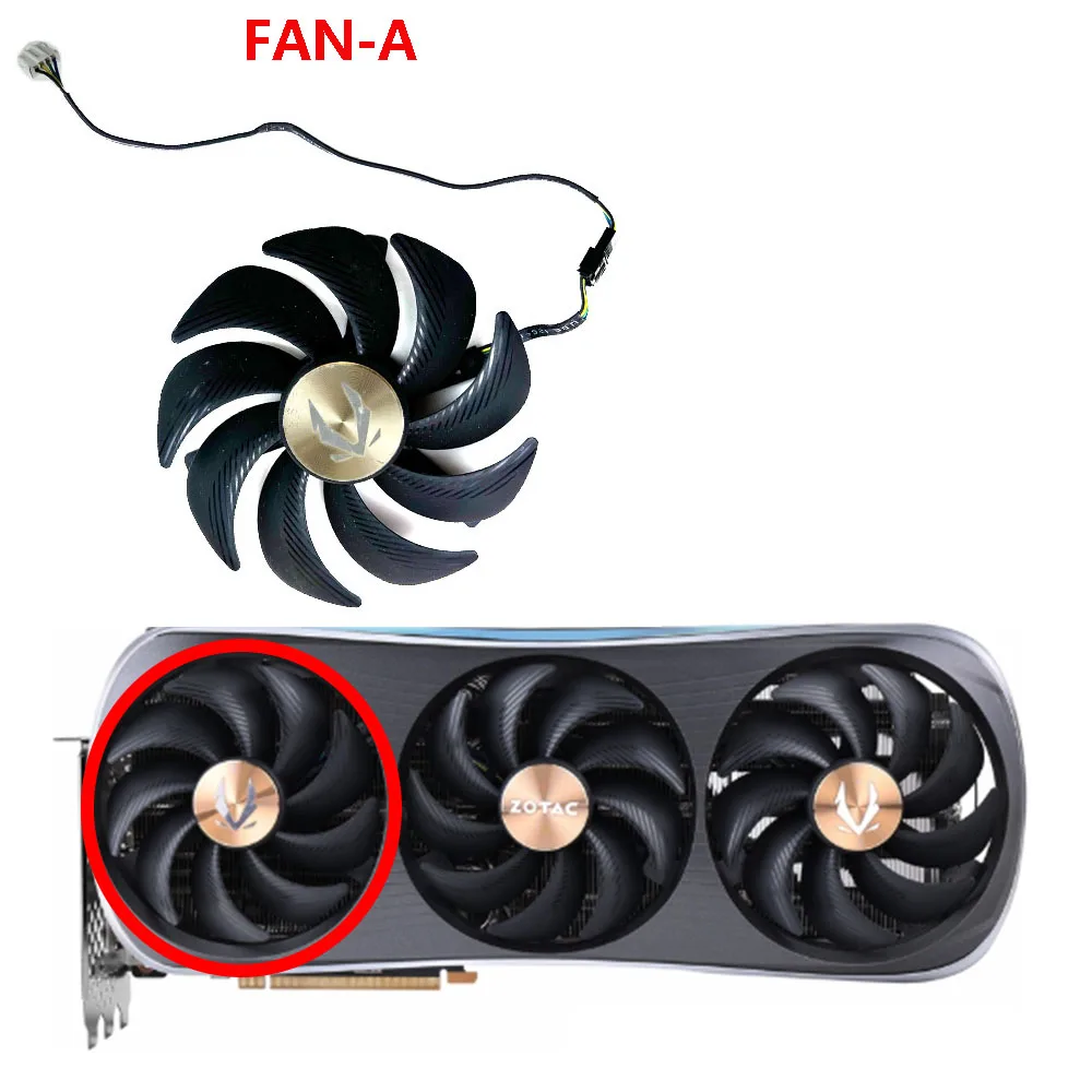 NEW old Ball bearin Cooling Fan 105mm 4pin For ZOTAC GAMING GeForce RTX 4090 AMP Extreme AIRO ZT-D40900B-10P video card fan