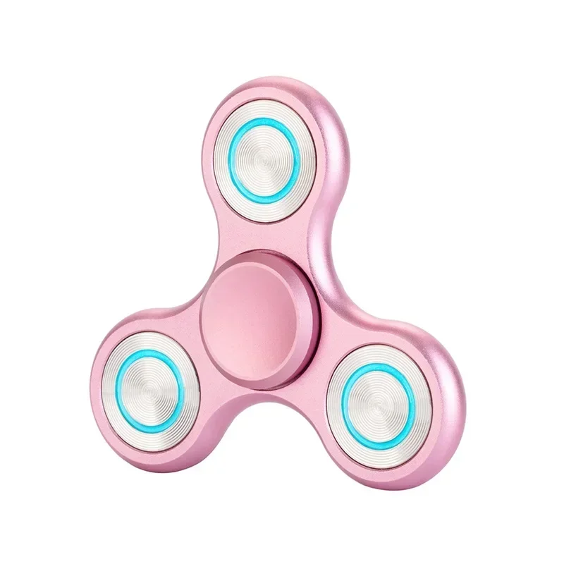 

Luminous LED Fidget Spinner Magic Decompression Rotating Hand Top Glow Fidget Spining Top Finger Stress Relief Toys for Kids