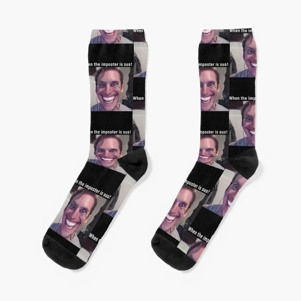 

when the poster is sus Socks hiking essential hockey Men's Socks Luxury Women's