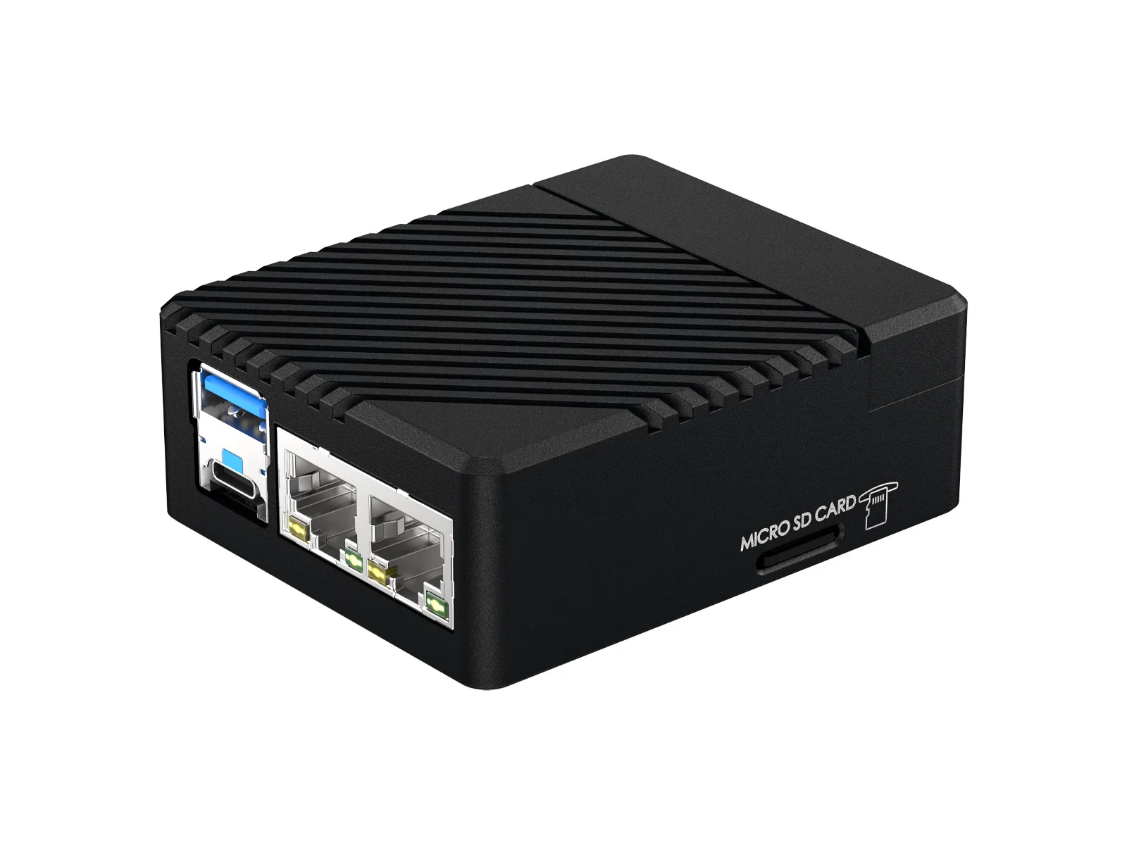 Mini Dual Gigabit Ethernet Base Board / Mini-Computer Kit Designed For Raspberry Pi Compute Module 5 (NOT Included), For All CM5