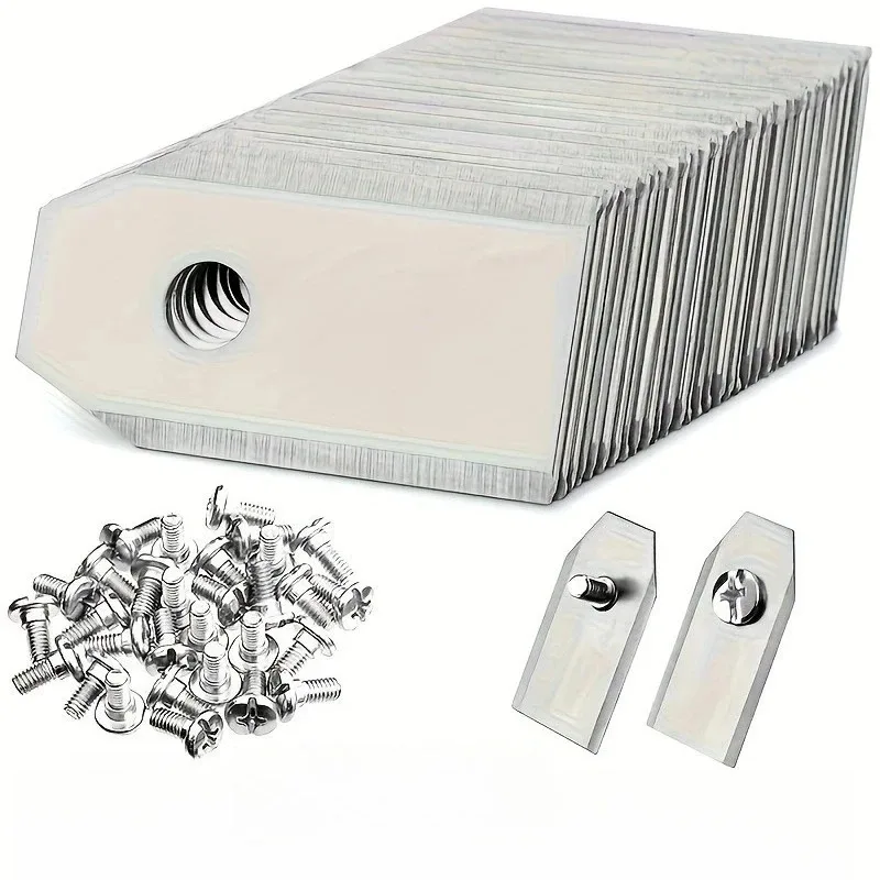 For Husqvarna Robot Lawn Mowers 18PCS Titanium Alloy Replacement Blades straight/half  Include Blades Safety Installation Screws
