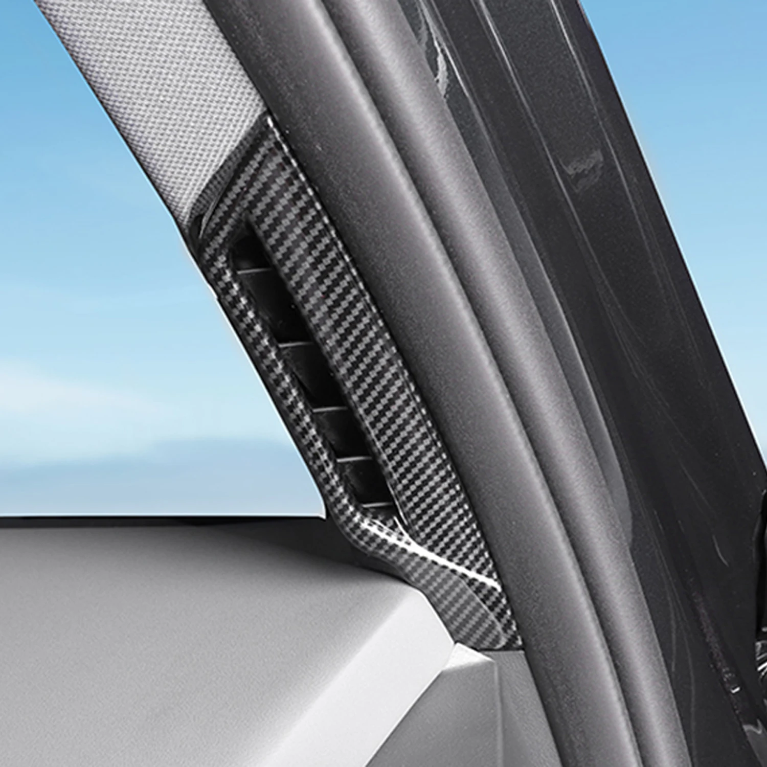 

Для BMW X3 G45 2024 2025 передняя верхняя крышка вентиляционного отверстия, накладка из АБС-пластика из углеродного волокна, автомобильный Стайлинг, аксессуары для интерьера