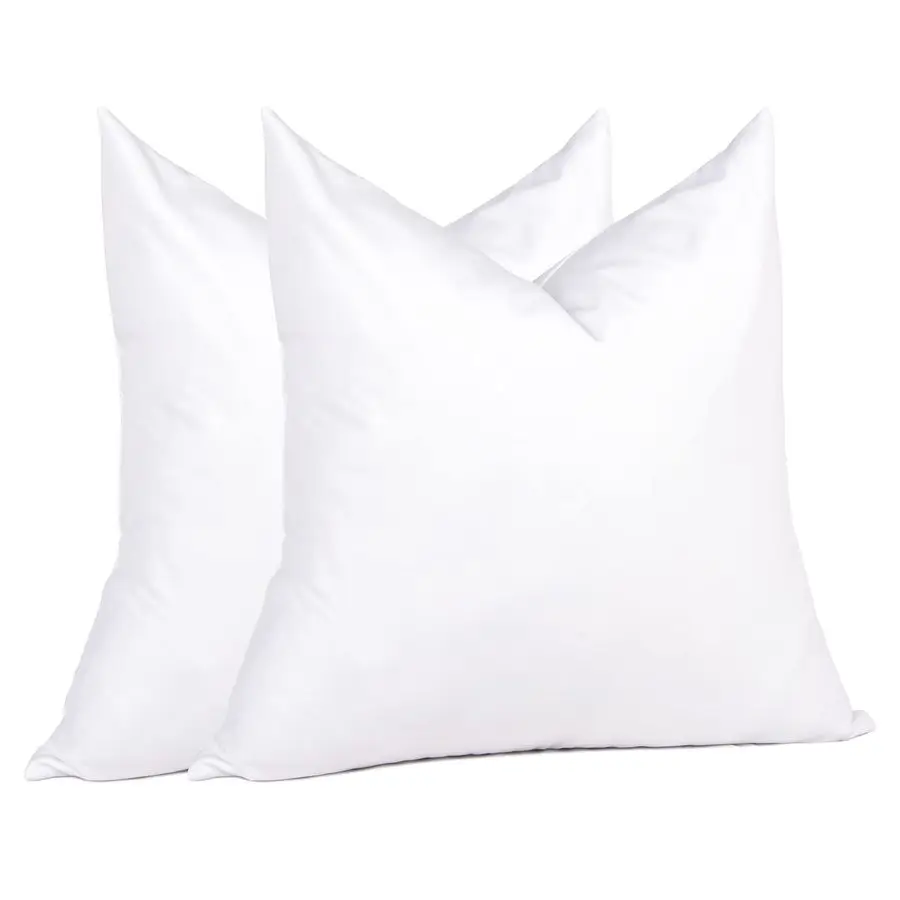 

Наполнители для подушек Euro Pillow, 26 x 26 см, 2 шт., белые, наполнитель для подушек из пуха и пера, премиальные белые подушки для кровати, дивана и подушек-валиков.