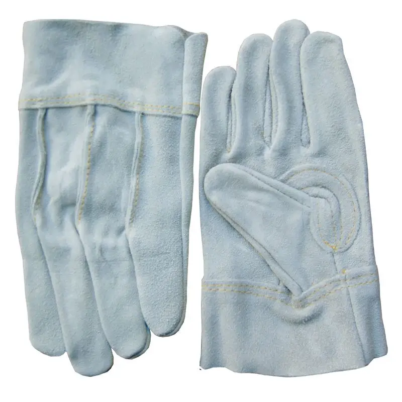 Three-bar Wear-resistant and Anti-scalding Cowhide Gloves, Electric Welding Welders, Labor Workers, Labor Insurance Protection