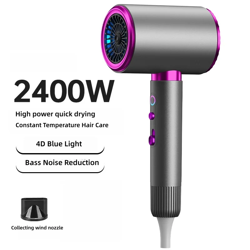 2026 New Upgrade New High-Speed Hair Dryer 2400W High Power 15 Second Quick Drying Silent Negative Ion Hair Care Home Hair Salon