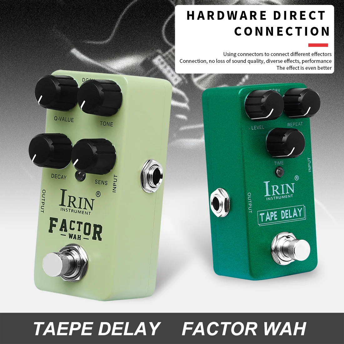 IRIN تأثير الغيتار دواسة جوقة/Overdrive/تشويه/تأخير/واه/Reverb دواسة صحيح تجاوز أجزاء الغيتار الكهربائي وملحقاتها