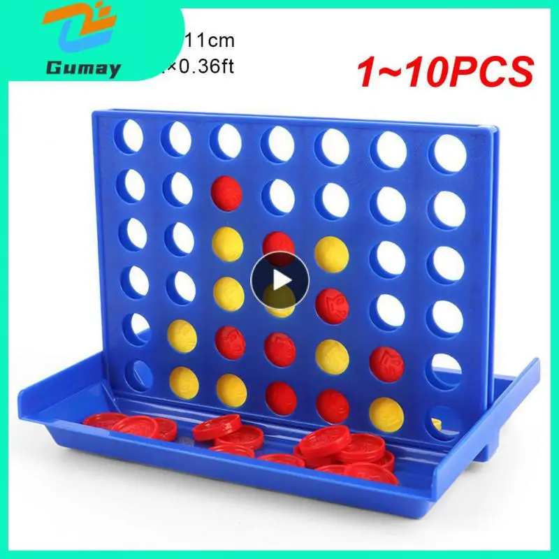 1~10PCS Connect 4 In A Line Board Game Children's Educational Toys For Kid Sports Entertainment